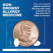 Major Loratadine 10 mg – 300 Tablets | Non-Drowsy Allergy Relief for Seasonal Allergies & Hay Fever - RMS PRODUCTS