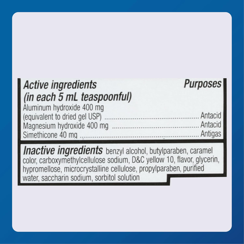 Major Mintox Maximum Strength Antacid – Lemon Crème Flavor – 12 fl oz | Fast-Acting Relief for Heartburn, Indigestion & Gas - RMS PRODUCTS