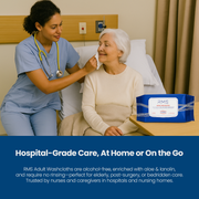 RMS BRANDS Disposable Wipes/Washcloths 8” x 12” - 8 Pack (576 count) - RMS PRODUCTS