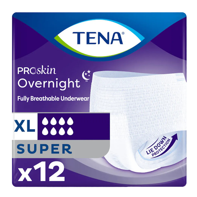 TENA ProSkin Overnight Super Protective Adult Incontinence Underwear, Heavy Absorbency - RMS PRODUCTS