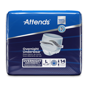 Attends Overnight Pullâ€‘On Underwear â€“ Maximum Absorbency, Unisex, Tearâ€‘Away Panels - RMS PRODUCTS