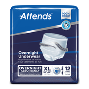 Attends Overnight Pullâ€‘On Underwear â€“ Maximum Absorbency, Unisex, Tearâ€‘Away Panels - RMS PRODUCTS