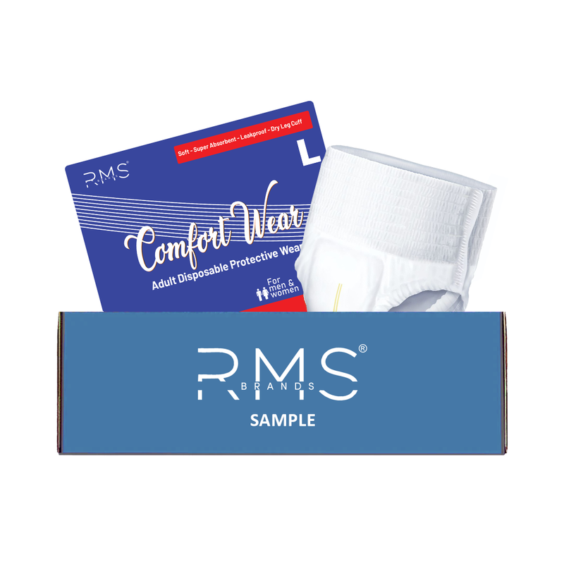 RMS BRANDS Adult Disposable Pull-Ups with Wetness Indicator – 2 Sample | Try Before You Buy - RMS PRODUCTS