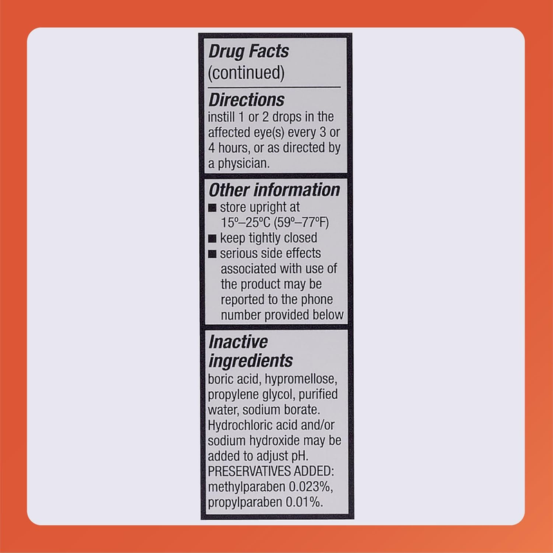 Rugby Sodium Chloride Hypertonicity Ophthalmic Solution 5% – 15 mL | Eye Drops for Corneal Edema & Swelling Relief - RMS PRODUCTS