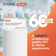 Rugby Sodium Chloride Hypertonicity Ophthalmic Ointment 5% – 3.5 g | Nighttime Relief for Corneal Edema & Eye Swelling - RMS PRODUCTS