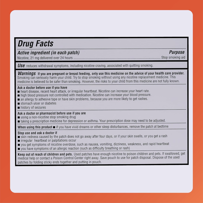 Rugby Clear Nicotine Transdermal System Patch 21 mg – Step 1 | 14 Patches | Stop Smoking Aid - RMS PRODUCTS