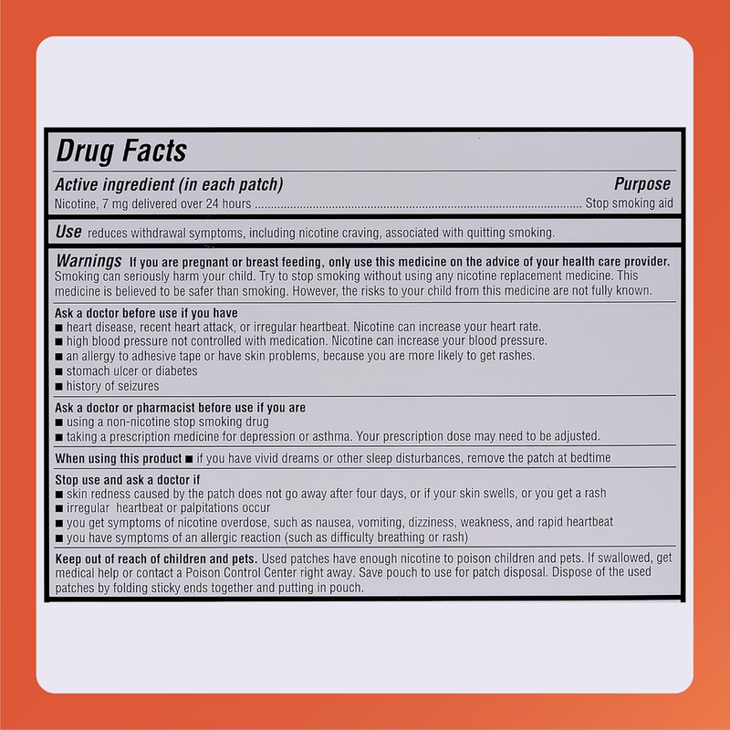 Rugby Clear Nicotine Transdermal System Patch 7mg – Step 3 – 14 Patches | Stop Smoking Aid for Final Step in Nicotine Replacement Therapy - RMS PRODUCTS