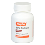 Rugby Zinc Sulfate 220 mg – 100 Tablets | Immune Support & Mineral Supplement for Overall Health - RMS PRODUCTS