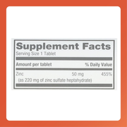 Rugby Zinc Sulfate 220 mg – 100 Tablets | Immune Support & Mineral Supplement for Overall Health - RMS PRODUCTS