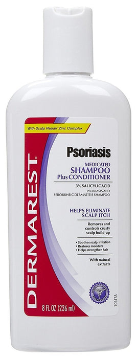 Dermarest Psoriasis Medicated Shampoo plus Conditioner | 8-Ounces | 1-Unit - RMS PRODUCTS
