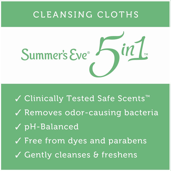 Summers Eve Cleansing Cloths 32 Count Aloe Love,32 Count (Pack of 3) - RMS PRODUCTS