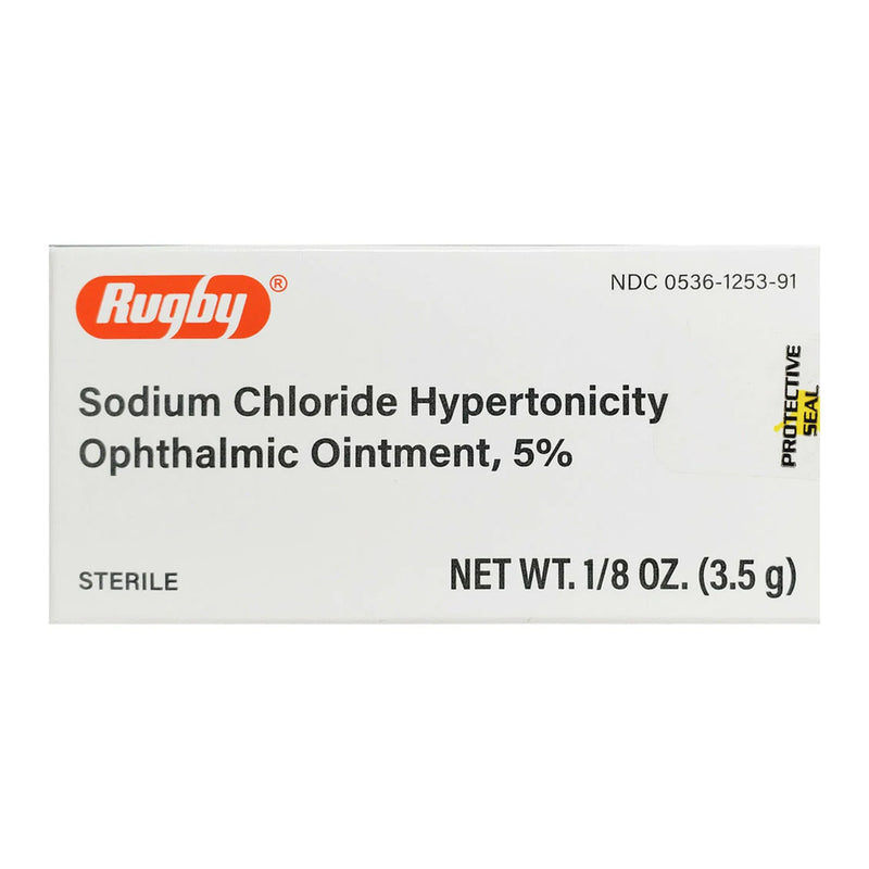 Rugby Sodium Chloride Hypertonicity Ophthalmic Ointment, 5% | 3.5 gm - RMS PRODUCTS