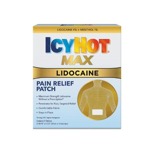 Icy Hot Lidocaine Patch Plus Menthol 5 ea (Pack of 3) - RMS PRODUCTS