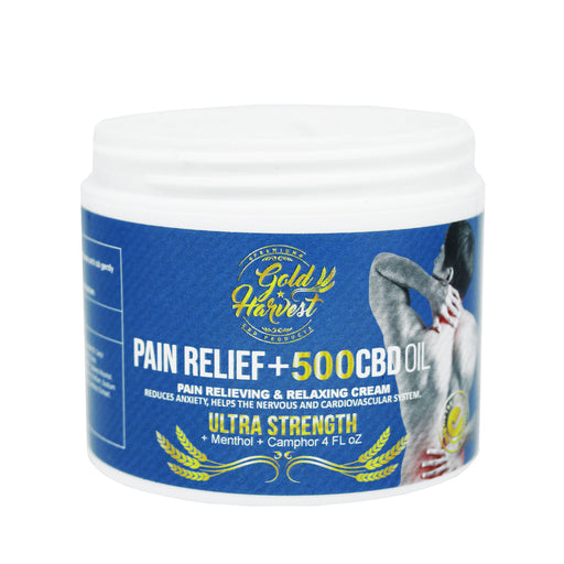 Gold Harvest CBD Pain Relief Cream 500mg , 4 oz - RMS PRODUCTS