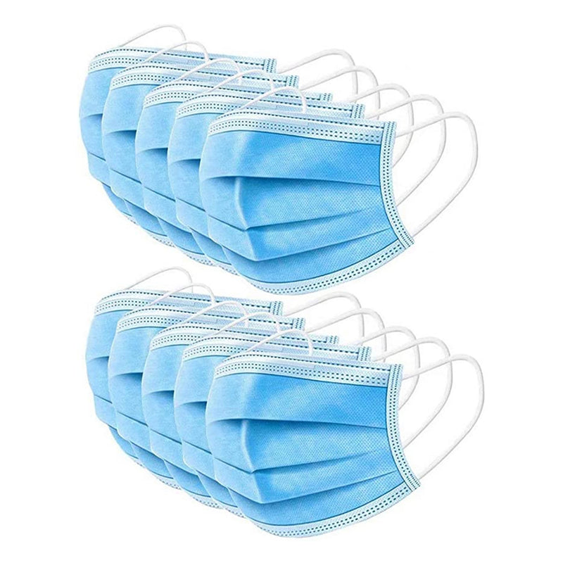 Disposable 3 Ply Breathable & Comfortable Anti Dust Face Masks For Adults - RMS PRODUCTS
